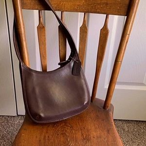Vintage leather Coach bag.